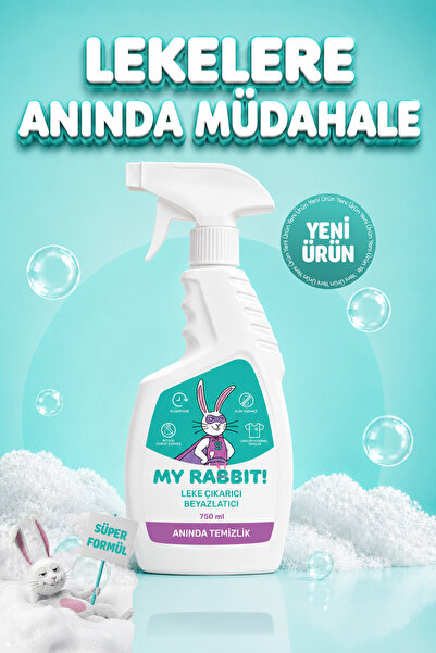 My Rabbit! Ultra Güçlü Çok Amaçlı Leke Çıkarıcı Sprey – Kumaş, Halı, Koltuk v...