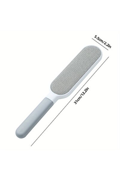 Choice Gray Reusable Lint Brush,Double-sided Hair Removal Brush,Carpet Hair R...