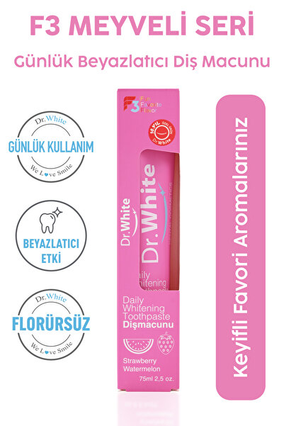Dr.White Dr. White Daily Whitening Strawberry Watermelon Toothpaste 75ml (Str...