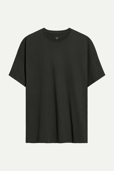 KAFT Tricou Antracit pentru bărbați, oversize / relaxat, basic - 100% bumbac ...
