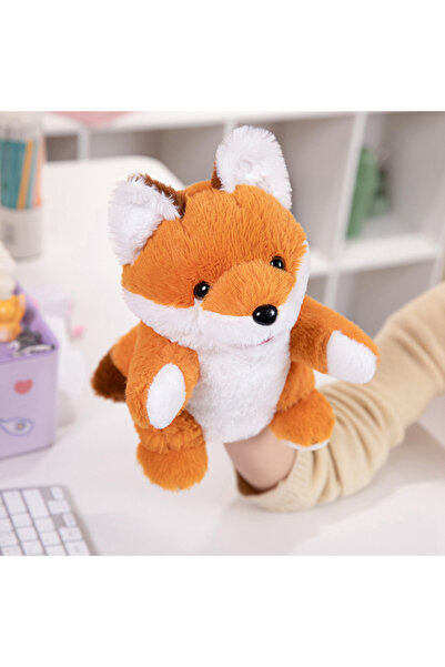 Choice 25cm fox Stuffed Plush Animals Toys Hand Finger Story Puppet Kawaii Do...