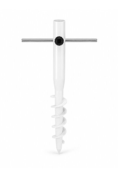 Düvenci Beyaz Renk Plaj Şemsiye Kazığı 46 cm
