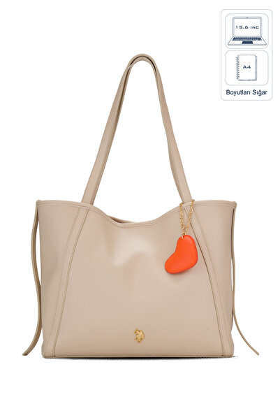 U.S. Polo Assn. حقيبة كتف نسائية بيج Us26181