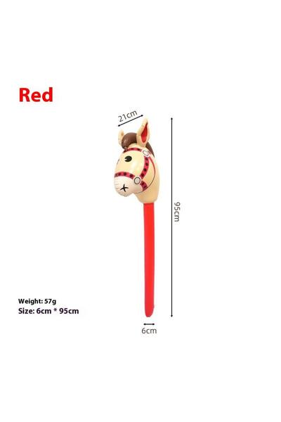 Choice3 A3 1Pcs Inflatable Horse Head Balloon Blow Up Pony Stick Toy Hallowee...