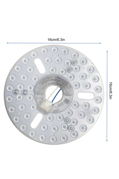Choice 110v 160mm 24W 3.9/4.9/6.2 Inch 15/18/24W Ceiling Fan Light Retrofit K...