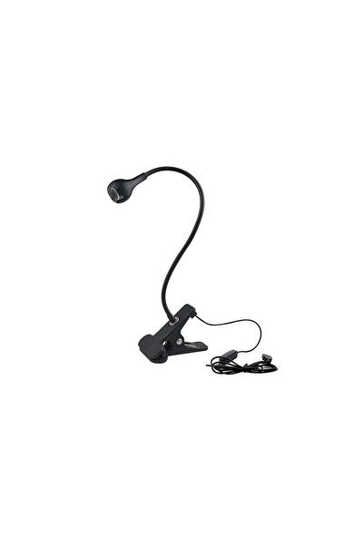 Choice مصباح قراءة LED أبيض بارد بهيكل أسود ومنفذ USB، مصباح طاولة مرن، إضاءة...