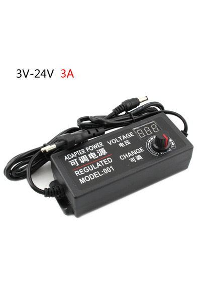 Choice US 3V-24V-3A Adjustable AC To DC Power Supply 3V 5V 6V 9V 12V 15V 18V ...