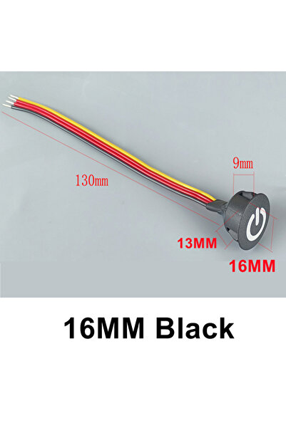 Choice4 1PCS 16MM Black 2-1PCS Smart Dimmable Home Touch Sensor Button Contro...