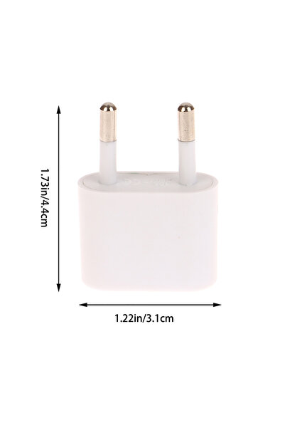 Choice KOQZM 1 Universal US To EU Plug 2 Socket Input Pin USA To Europe Trave...