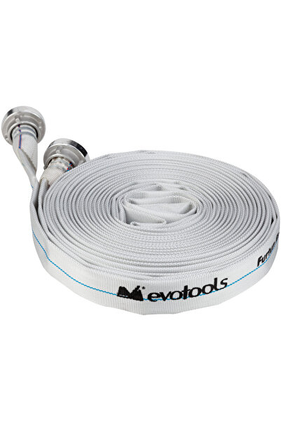 Evotools Kit furtun de refulare textil plat 20m + 2 cuple Storz ETS 1 1/2 inch