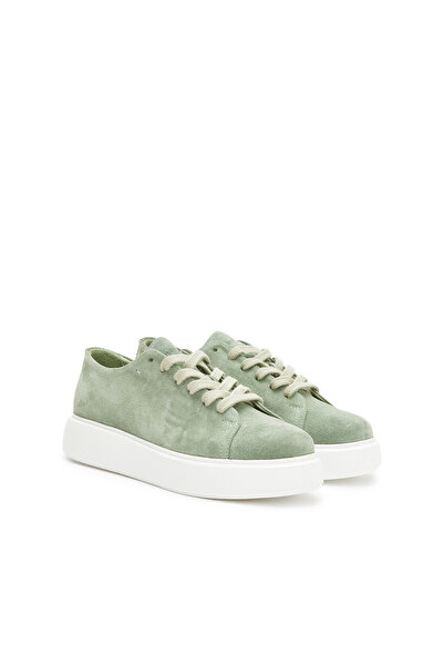 Dıvarese Yeşil Kadın Süet Sneaker