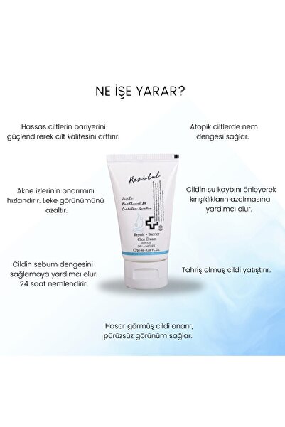 AMOUR DE LA NATURE Rezitol Onarıcı Bariyer Cica Krem 50ml