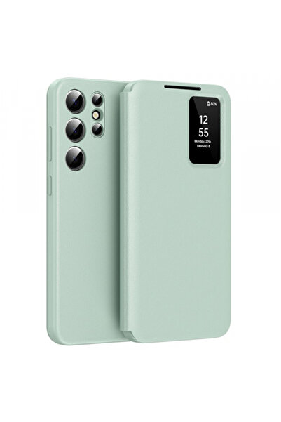 Samsung Husa pentru Galaxy S25 Ultra S938, Techsuit, SmartView, Verde