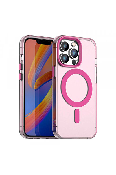 Apple Husa MagSafe pentru iPhone 13 Pro Max, Techsuit, CandyCase, Roz