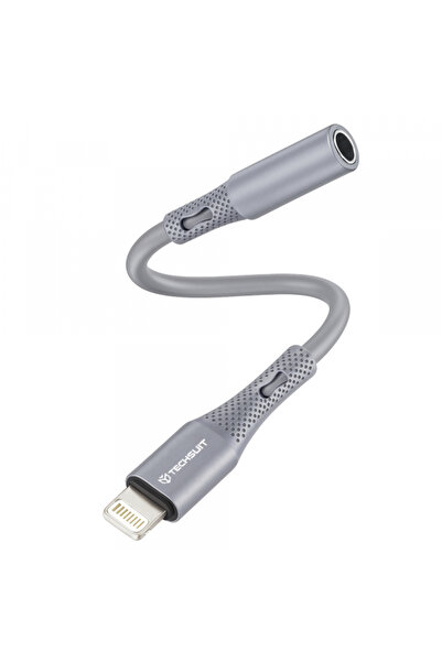 Techsuit Adaptor audio Lightning - 3.5mm AC2 SoundFlex, Gri