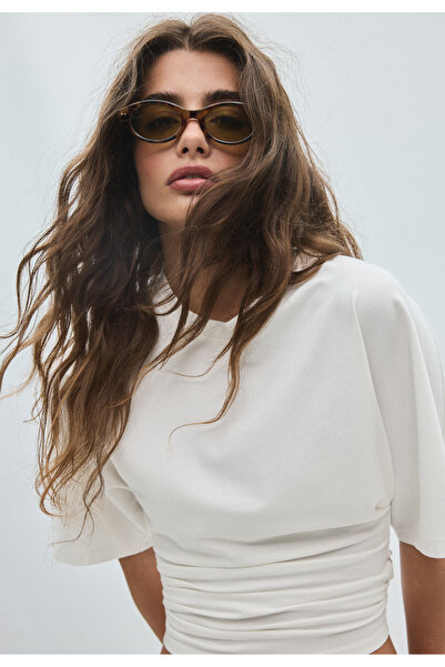 Stradivarius Short kimono sleeve T-shirt