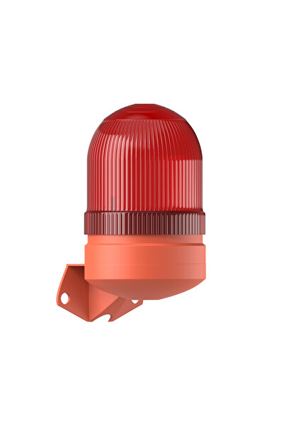 Ø70 300 SERİ SABİT AMPUL DUVAR MONTAJ Kırmızı 220VAC MS 303.1.22