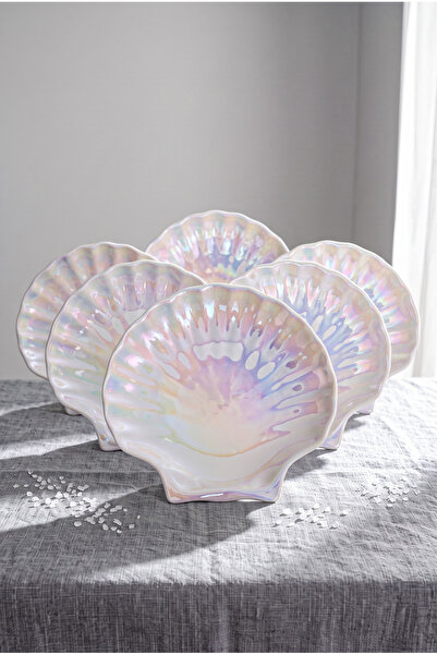 Perotti Pearl Porcelain Cake Plate for 6 People 21.5 cm