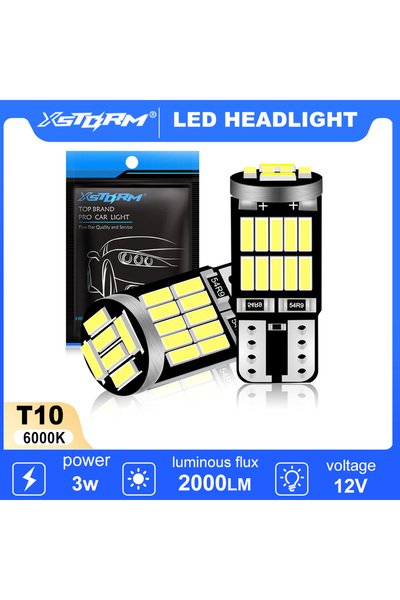 Choice 6PCS WHITE 2/5/6/10/30/40/50PCS T10 194 W5W LED Canbus 3W 6000K Car In...