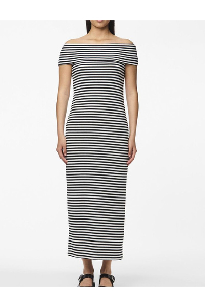 Evendi Rochie lunga, Alb/Negru
