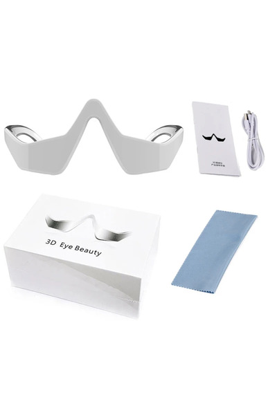 Choice White 3D Red Light EMS Eye Massager Eyecare Glasses Dark Circles Puffi...