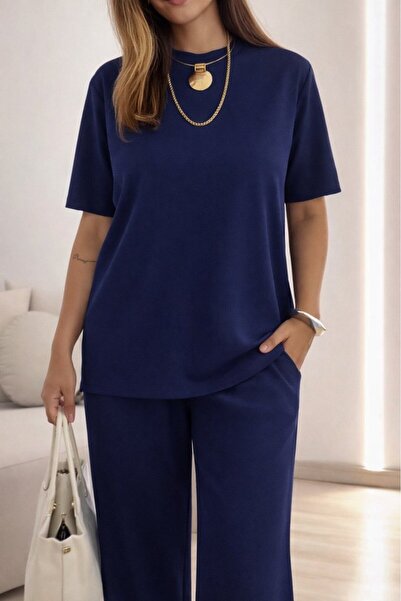 Veraura Lifestyle Women's Short Sleeve Crew Neck Viscose Two Thread Blouse an...