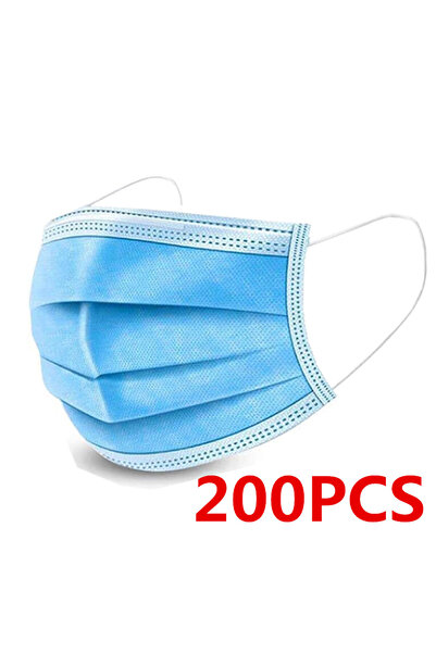 Choice Blue-200pcs 10/50/100/200pcs Disposable Medical Face Masks Mascarillas...