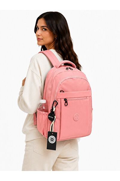 Harmela Daily Backpack Unisex Water Resistant Powder Color School Bag 2300