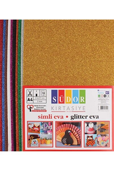 Erka Südor Eva Glitter A4 10-Pack