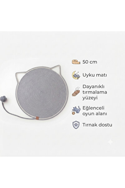 MİESSA Cat Scratching Mat, 50cm Cat Carpet, Cat Scratching Mat, Multi-Purpose...