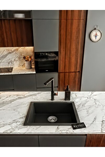 RealStone Gordion 52 Granit Eviye Siyah
