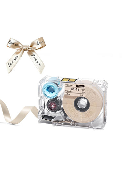 Choice4 Black on Yellow Phomemo A30 P15 Fabric Ribbon Cartridges 12mm X 5m Sa...
