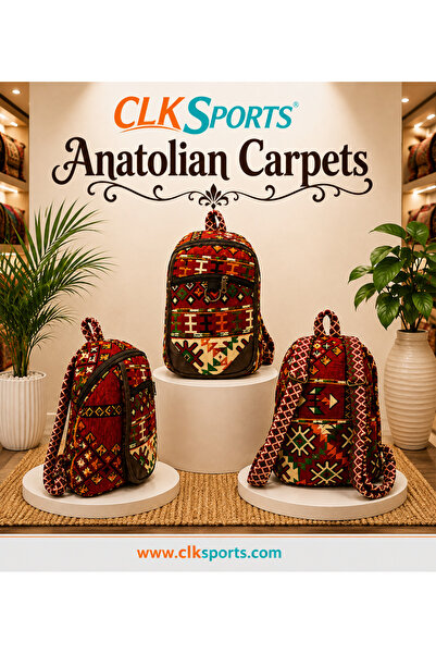CLK SPORTS Anatolian Carpet Hand Made Design Sırt Çantası - Heybe Çanta