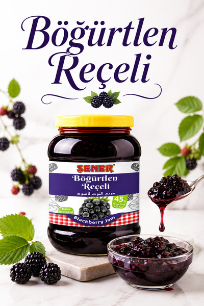 Şener Böğürtlen Reçeli 5 Kg
