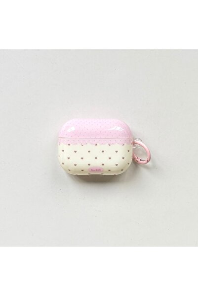 Choice5 for AirPods Pro3 Pink Japanese Style Kawaii Pink Polka Dot Heart Patt...