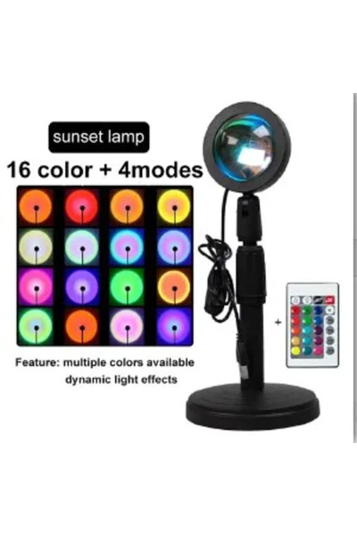 Heinast 16 kinds of Light nightlight Sunset Lamp Night Light Multi Colors Sun...