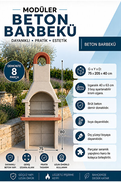 topuzoğlu Beton Barbekü 80 Lik