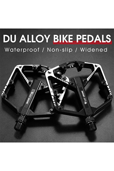 Choice Black WEST BIKING DU Bearing Bicycle Pedal Widen Anti-slip Cycling Ped...