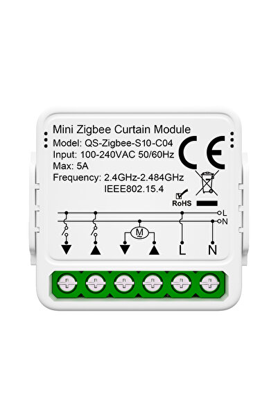 Choice1 QS-Zigbee-S10-C04 Tuya WiFi Smart Curtain Switch Roller Blinds Shutte...