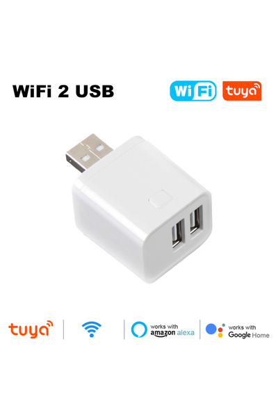 Choice محول طاقة USB صغير 5 فولت مع 2 منفذ USB يعمل مع نظام Tuya WiFi/Zigbee ...