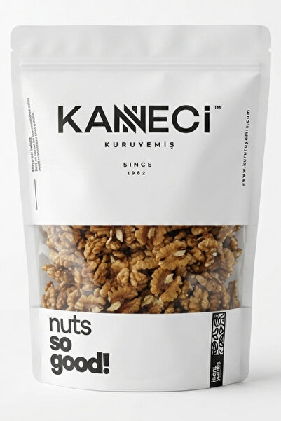 KANNECİ KURUYEMİS KANNECİ Premium Kelebek Ceviz İçi 1000 gr (1 kg) - Kilitli Doypack Paket Taptaze Kuruyemiş