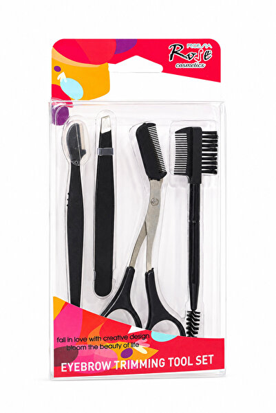 Roesıa Rose Cosmetics Rose 4'lü Kaş Bakım Seti - Eyebrow Trımmıng Tool Set