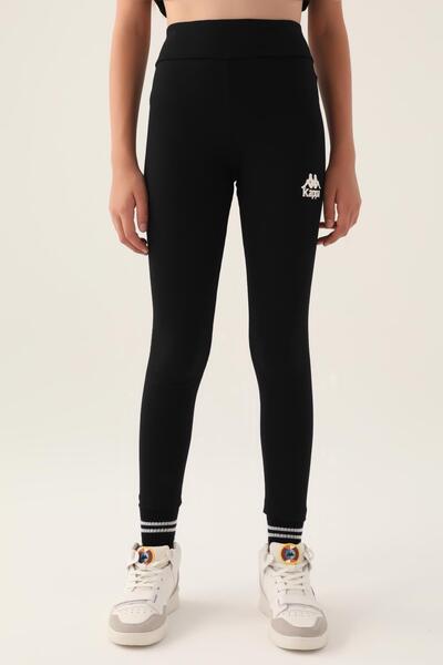 Kappa Authentic Celeste Girls' Anthracite Regular Leggings