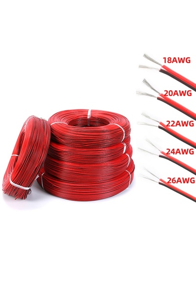 Choice1 كابل تمديد كهربائي 5 متر 18 AWG من النحاس المطلي بالقصدير، 2 دبوس، مع...