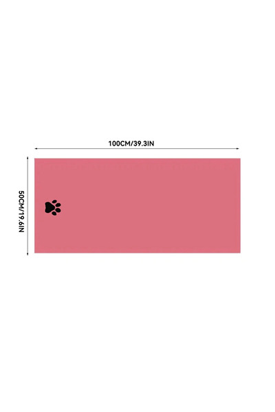 Choice6 PINK 50x100cm 3 Size Options Microfiber Pet Bath Towel Embroidered Su...