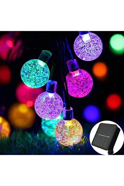 Choice سلسلة أضواء LED ملونة تعمل بالطاقة الشمسية بطول 5 أمتار و20 مصباحًا، م...
