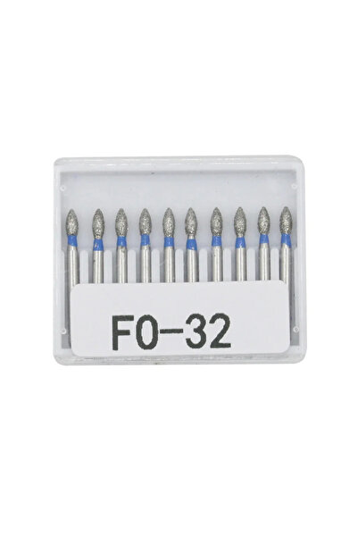 Choice14 مجموعة رؤوس حفر ماسية للأسنان FO-32، 10 قطع/مجموعة، قطر FG، مقبض عال...