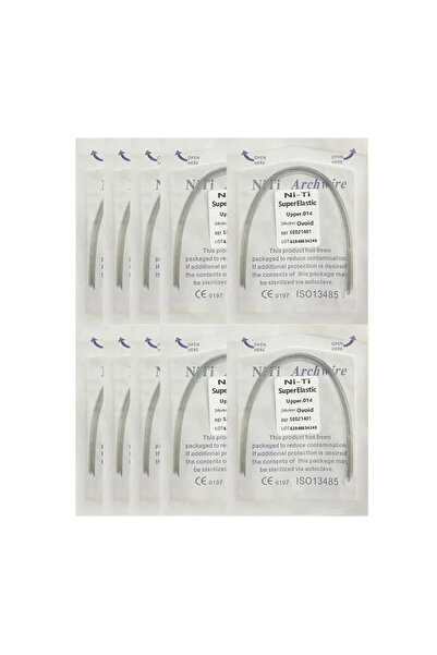Choice23 014 Upper-NT-10Pack 10pack أسلاك تقويم الأسنان فائقة المرونة NITI دا...