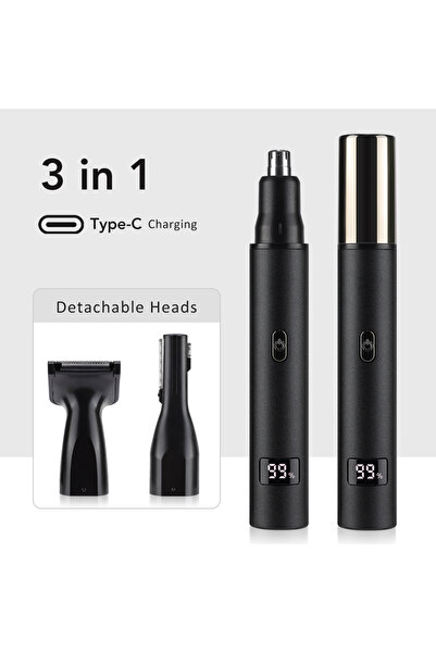 choice2 3 in 1 Rechargeable Nose Hair trimmer and Facial Hair remover for Men...