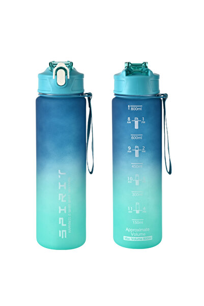 Choice 800ml Blue Green 1PCS 800ML Large Capacity Sports Water Bottle Leak Pr...